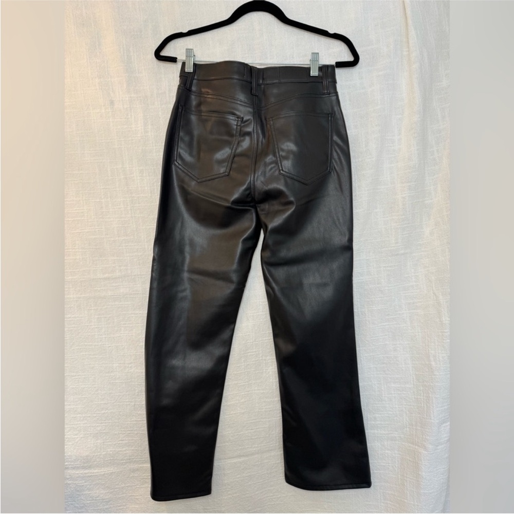 Pistola Black Cropped Vegan Leather Pants - Picture 6 of 10